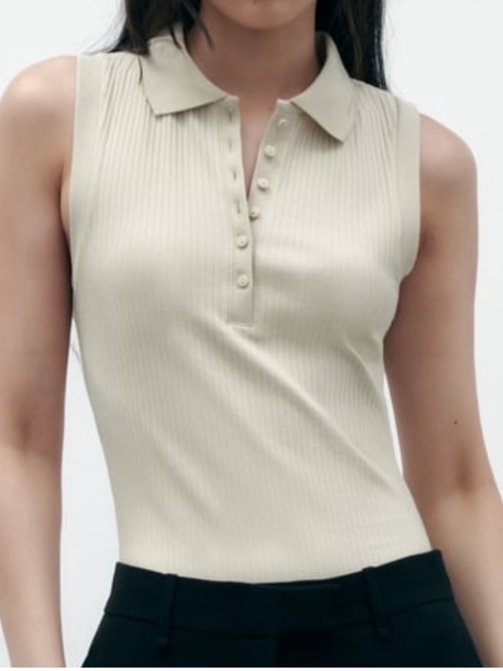 🐪RIBBED ZARA COLLAR BODYSUIT🐪
